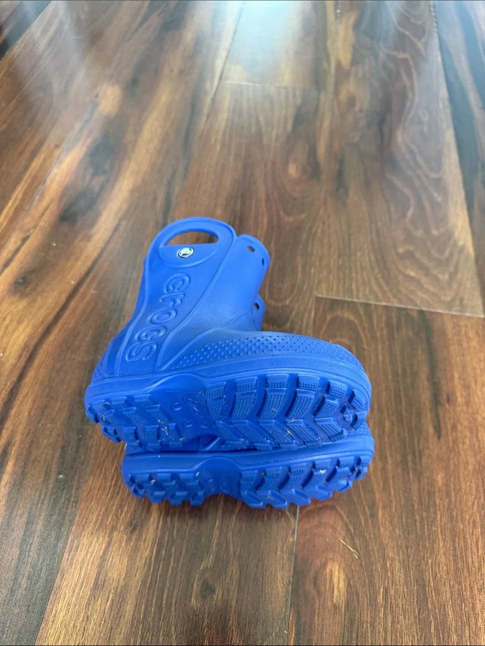 CROCS Kids' Royal Blue Waterproof Pull-On Rain Boots